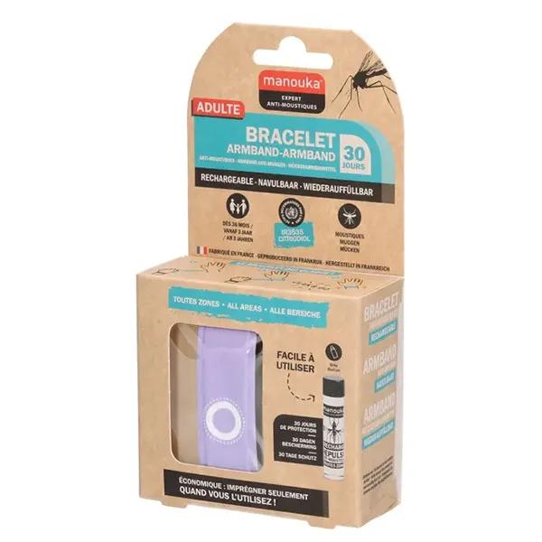 Bracelet Anti moustique adulte Coloris Mauve