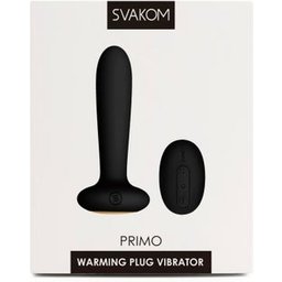 Anal Plug Control Heat avec télécommande Noir 1pc