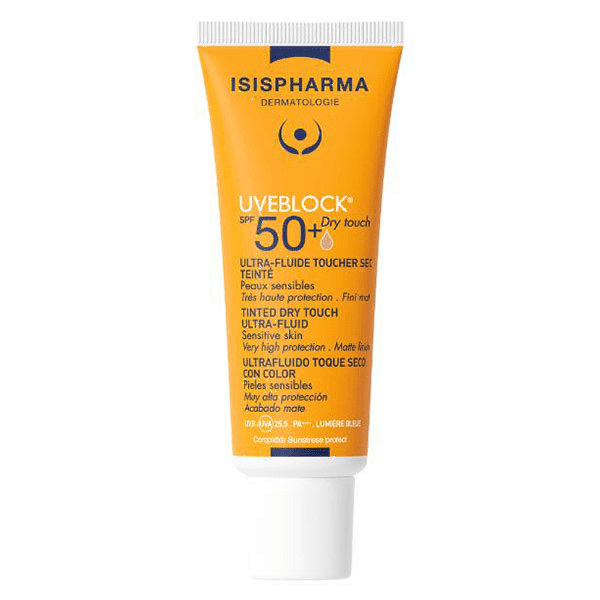 Uveblock SPF50+ Dry Touch Ultra-Fluide Toucher Sec teinté Medium 40ml