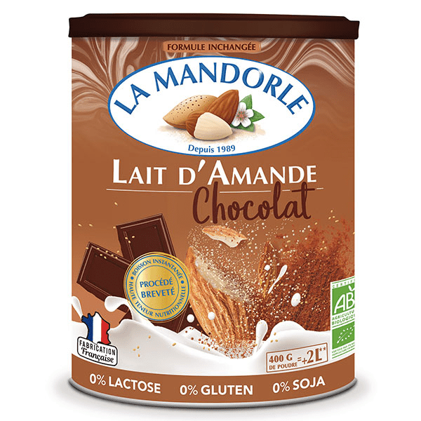 Boisson Instantanée en Poudre Lait d'Amande Chocolat Bio 400g