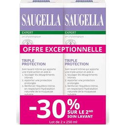 Expert Triple Protection Soin Lavant Intime 2x250 ml