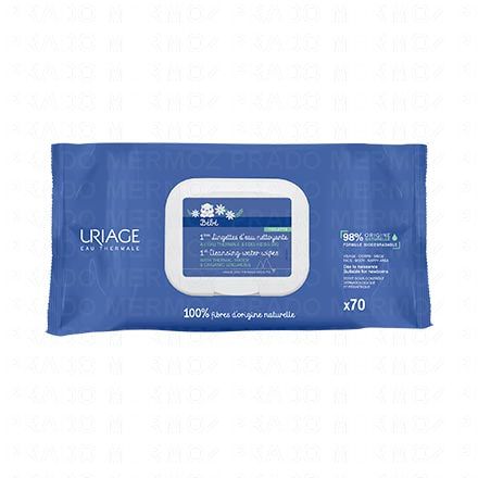 1ers Soins bébé - 1ère Lingettes d'eau nettoyantes paquet de 70