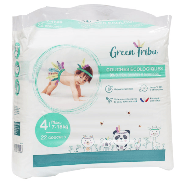 Couches Écologiques Taille 4 7-18 kg 22 Unités