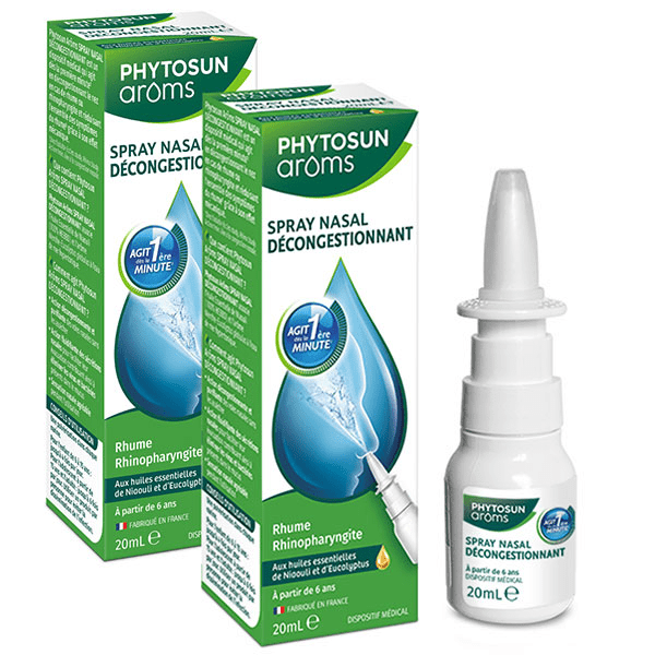 Lot de 2 - Spray Nasal Décongestionnant 20ml