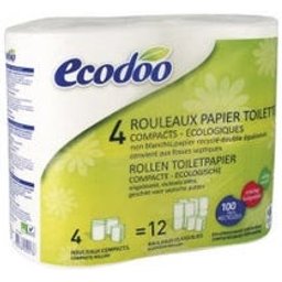 Papier toilette 100% fibres recyclées 4pcs