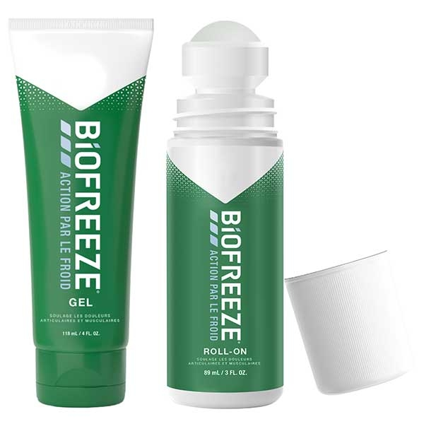 Action par le Froid Muscles et Articulations Lot de 1 Tube Gel 118ml & de 1 Roll-On 89ml