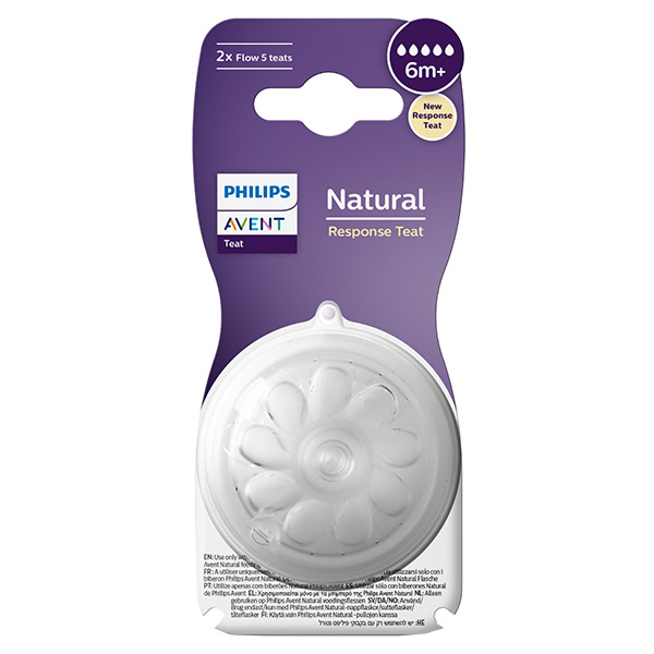 Tétine Natural Response T5 +6m Lot de 2