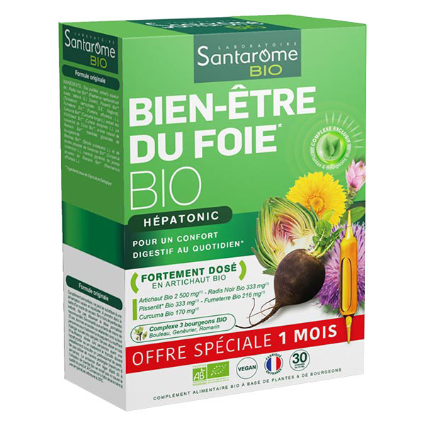 - Bien-Etre du Foie - Aide à la digestion - 30 ampoules