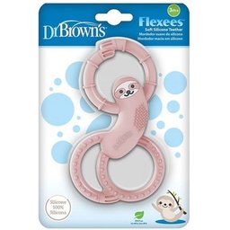 Dr Brown's Anneau de Dentition Paresseux Rose 1ut