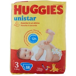 Unistar Couches Taille 3 4-9kg 18uts