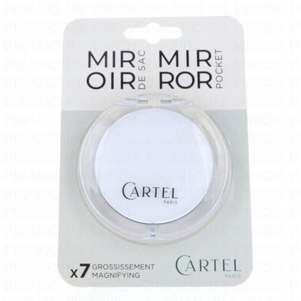 Cartel - Miroir de sac grossissant x7 rond blanc