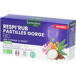 Respi'Rub Pastilles Gorge Bio Goût Menthe Citron