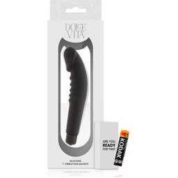 Vibrateur de Plaisir Réaliste Silicone Noir