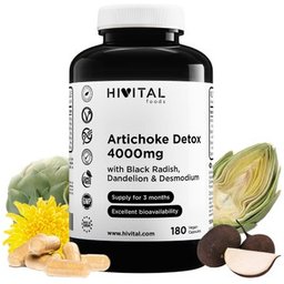 HIVITAL Alcachofa Detox 4000 mg 180 cáps
