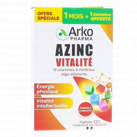 Azinc Forme et Vitalité boîte 74 gélules