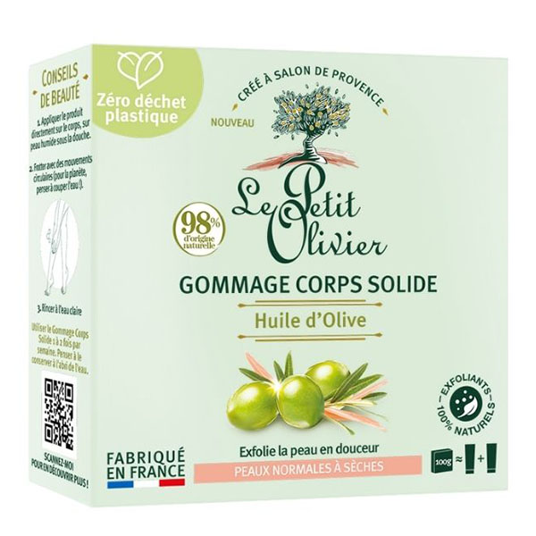 - Gommage Corps Solide - Huile d'Olive 100g