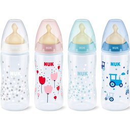 Nuk™ biberón First Choice tetina látex orificio M talla 1 300ml 1ud 1ud