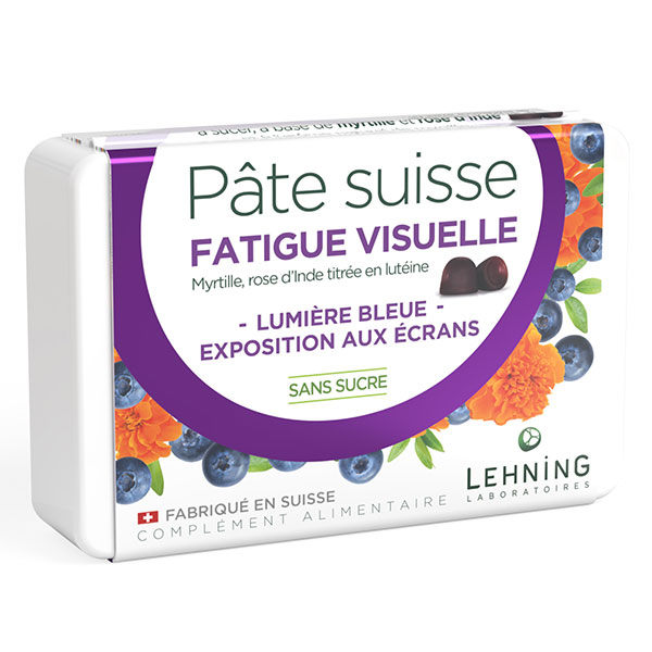Pâte Suisse Fatigue Visuelle Lumière Bleue - Exposition aux écrans x40