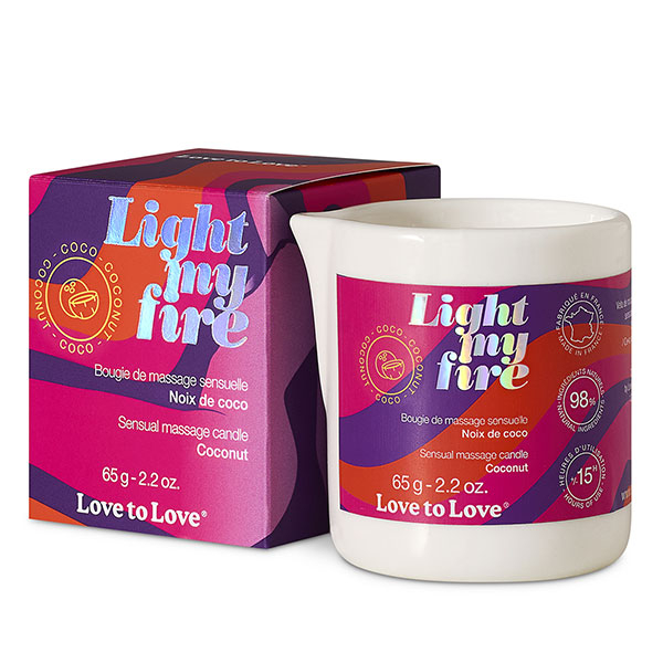 Light My Fire Noix de Coco - Bougie de Massage - 65g