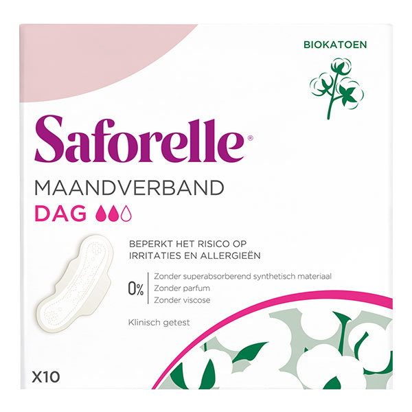 Protections Serviette Hygiénique Jour en Coton Bio avec Ailettes 10 unités