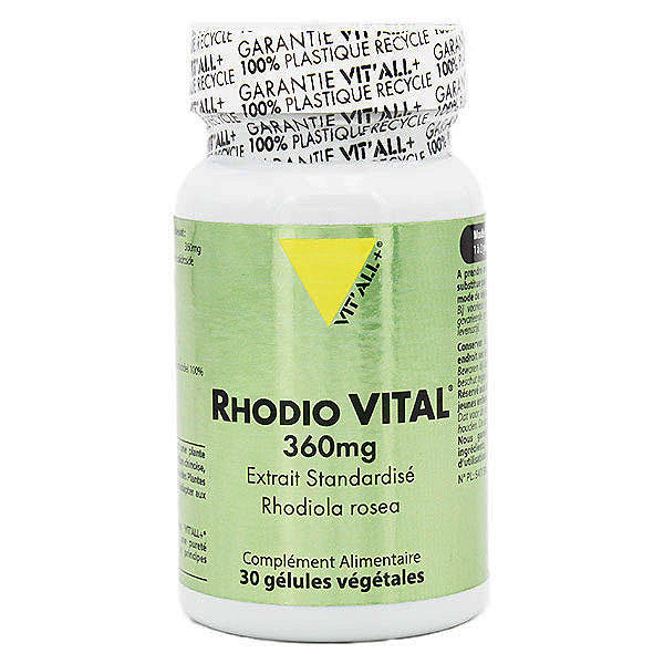 Rhodio Vital 360mg 30 gélules végétales