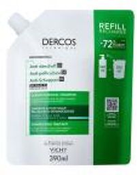 Dercos Shampoing Traitant Anti-Pelliculaire Cheveux Normaux à Gras Éco-Recharge 390 ml - Doypack 390 ml