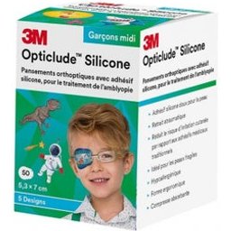 Opticlude Silicone Eye Boy Midi 50 Unités