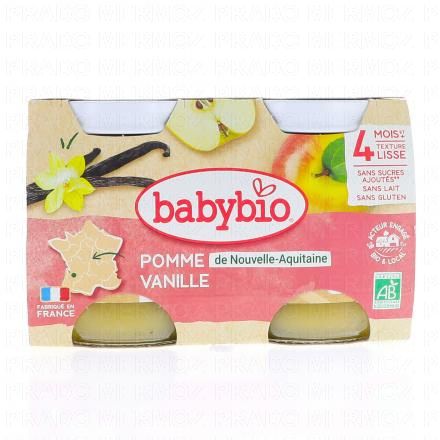 Fruits - Petits pots à la pomme d'Aquitaine et Vanille dès 4 mois 2x130g