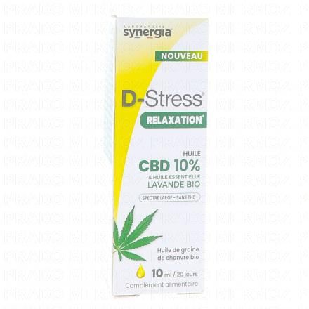 D-Stress Relaxation - CBD 10% & Huile Essentielle de Lavande Bio 10ml