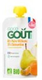 Clémentine Poire Williams dès 4 Mois Bio 120 g - Gourde 120 g