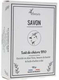 Savon au Lait de Chèvre Bio Huile d'Arbre à Thé Aloe Vera et Beurre de Karité - Pain 100 g