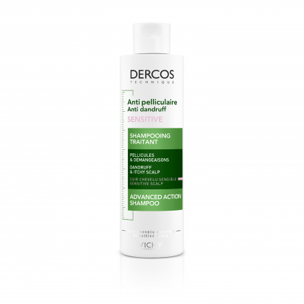 Dercos anti-pelliculaire sensitive shampooing traitant flacon 200ml