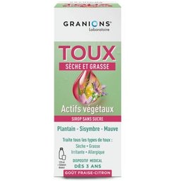Toux Sèche et Grasse Sirop sans Sucre 120ml