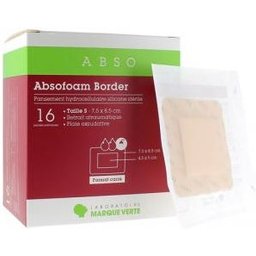 Abso Absofoam Border Pansement 14x15cm 16uts