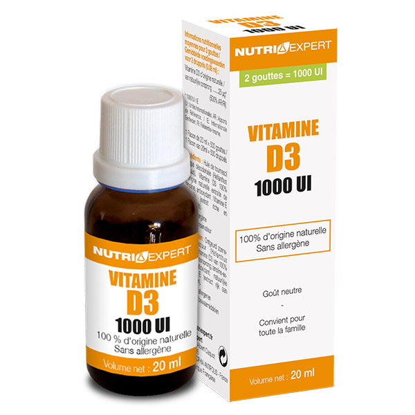 Vitamine D3 Naturelle 1000 UI 20ml