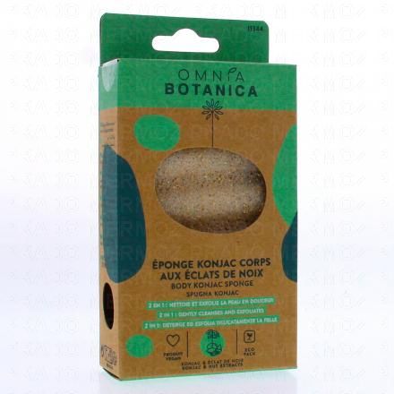 Eponge Konjac corps aux éclats de noix