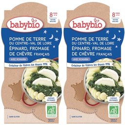 Pomme DE Terre DU Centre-Val DE Loire Epinard Fromage DE Chèvre Français dès 8 mois