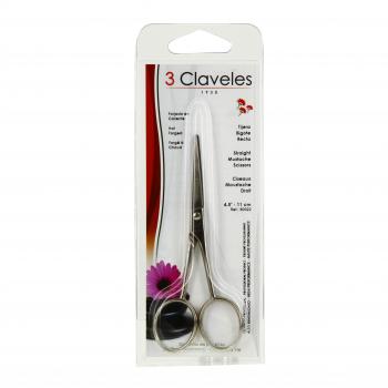3 CLAVELES Ciseaux droits à moustache