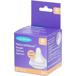 NaturalWave® Lot de 2 tétines péristaltiques débit moyen