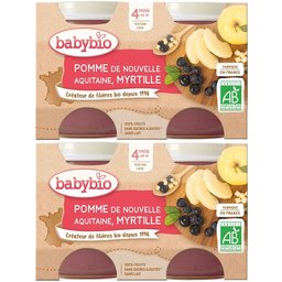 Pomme DE Nouvelle-Aquitaine & Myrtille dès 4 mois