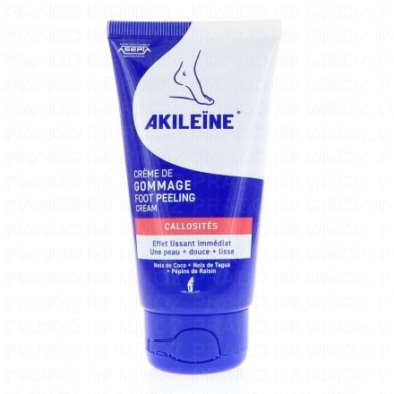AKILEÏNE Bleu - Crème de gommage pieds callosités tube 75ml
