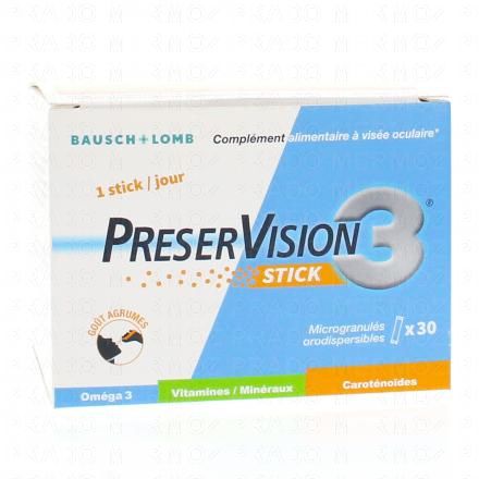 PRESERVISION - Stick Micro granulés x30 BAUSCH & LOMB