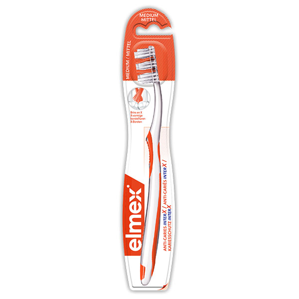 Brosse à Dents Protection Caries Tête Standard Medium