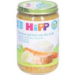 Pot pour bébé Légumes et Riz avec Veau Bio après 8 mois