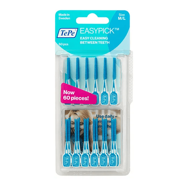 Cure-dents en silicone EasyPick Taille M/L 60 pièces