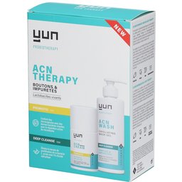 ACN Repair Therapy Set - Deep Exfoliating Face Wash & Probiotic Repair Face Cream - peau à tendance acnéique