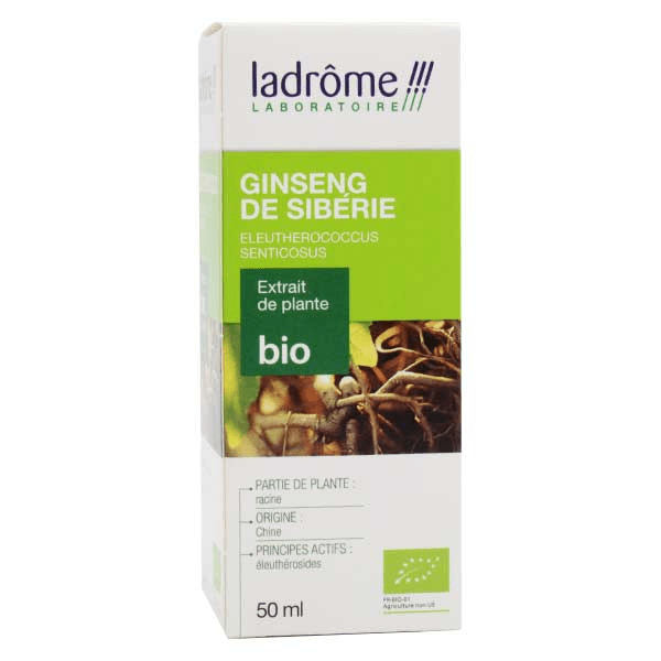 Extraits de Plantes Fraîches Ginseng de Sibérie Eleuthérocoque Bio 50ml