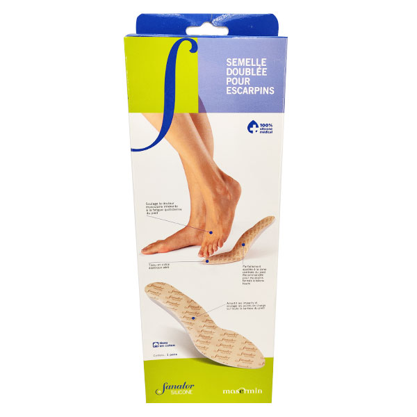 Silicone Semelle pour Talon Haut Grand Modèle 1 paire