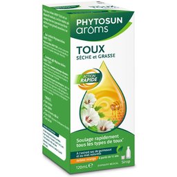 Aroms Sirop Toux Sèche & Grasse Adulte - Naturel -Sirop Pour Le Soulagement De La Toux Sèche et Grasse – Action Rapide - 1 X 120 ml