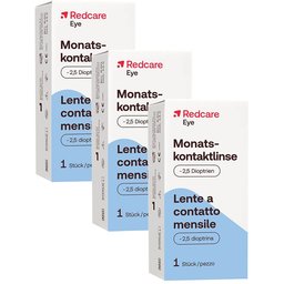 Redcare Eye Lentille de contact mensuelle -2.5 dioptries